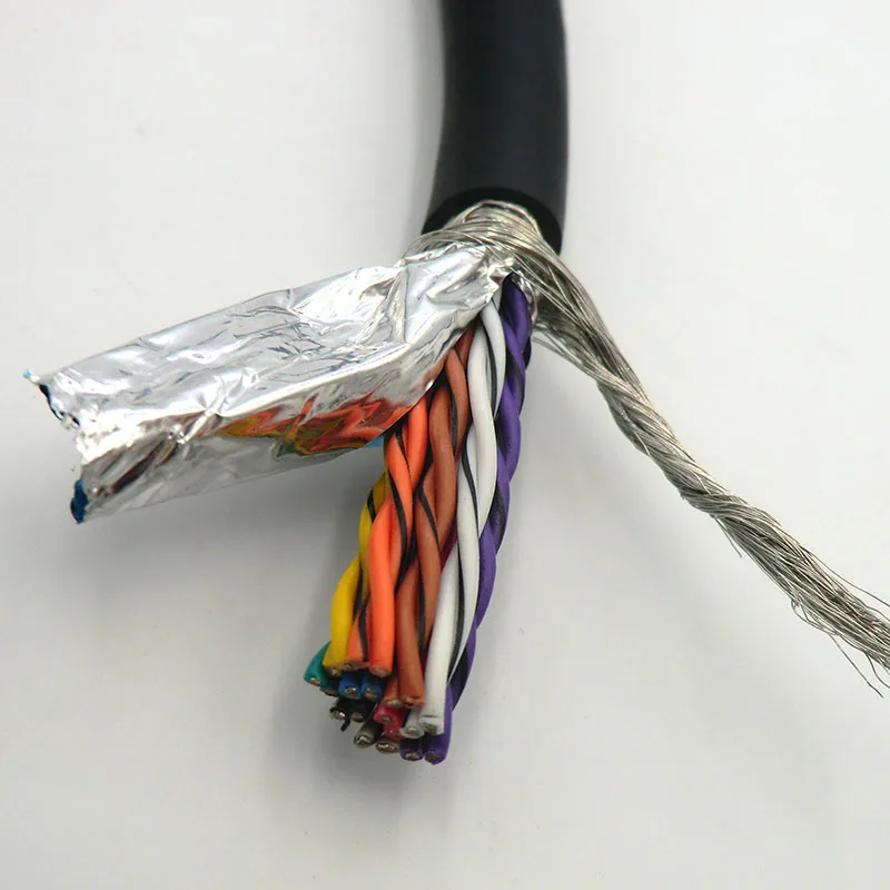 20 ядер гибкая экранированная витая пара кабель 0 14 мм 2 26awg 24awg луженая медь 485