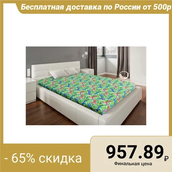 

Bed sheet Ethel 200x220 cm "Parrots" poplin, 125 g / m²