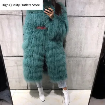 

lady fur coat women real fur coat natural fur jacket mongolia sheep fur coat