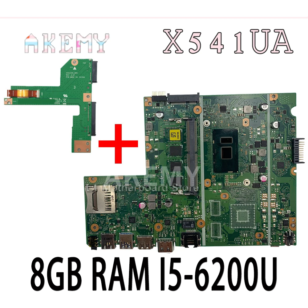 Akemy New! Для Asus X541UA X541UAK X541UVK X541UJ X541UV X541U F541U R541U материнская плата для ноутбука