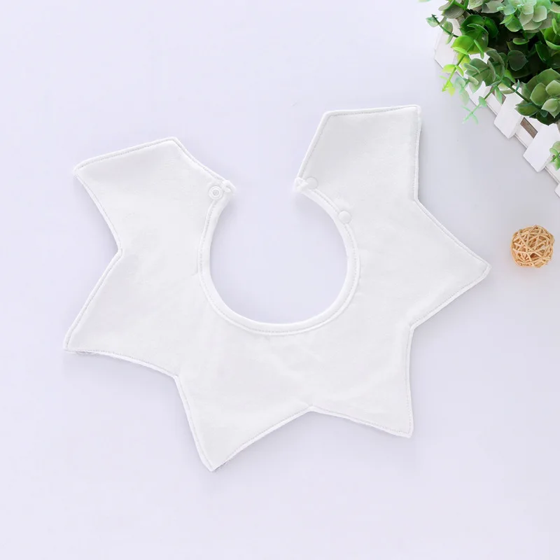 Baby Round Bib Cotton Waterproof Slobber 360° Rotating Children's Feeding Burp Cloths Baby Accessories (4)