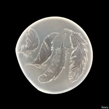 

Silicone Mold Feather Mirror DIY Craft Jewelry Handmade Pendant Epoxy Resin Tool