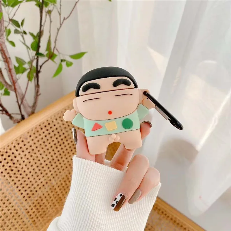3D Anime Sumo Wrestler AirPods 1 2 Pro Case Cover Cute Japan Hot Cartoon Earphone Silicone Headphone Protective Covers Cases for Apple Japan