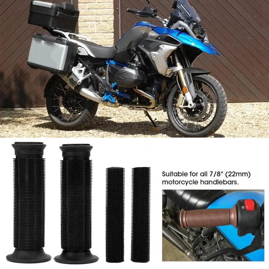 1 пара универсальная мотоциклетная резиновая нескользящая мягкий руль рукоятка тормозной чехол рычага 22 мм мотоциклист aksesuarlari manillar