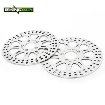 

BIKINGBOY Front Rear Brake Disks Discs Rotors XLH XLC XLN FLSTF/ I Fat Boy Road King FLSTN Deluxe FLSTC Heritage FLS Slim 12 13