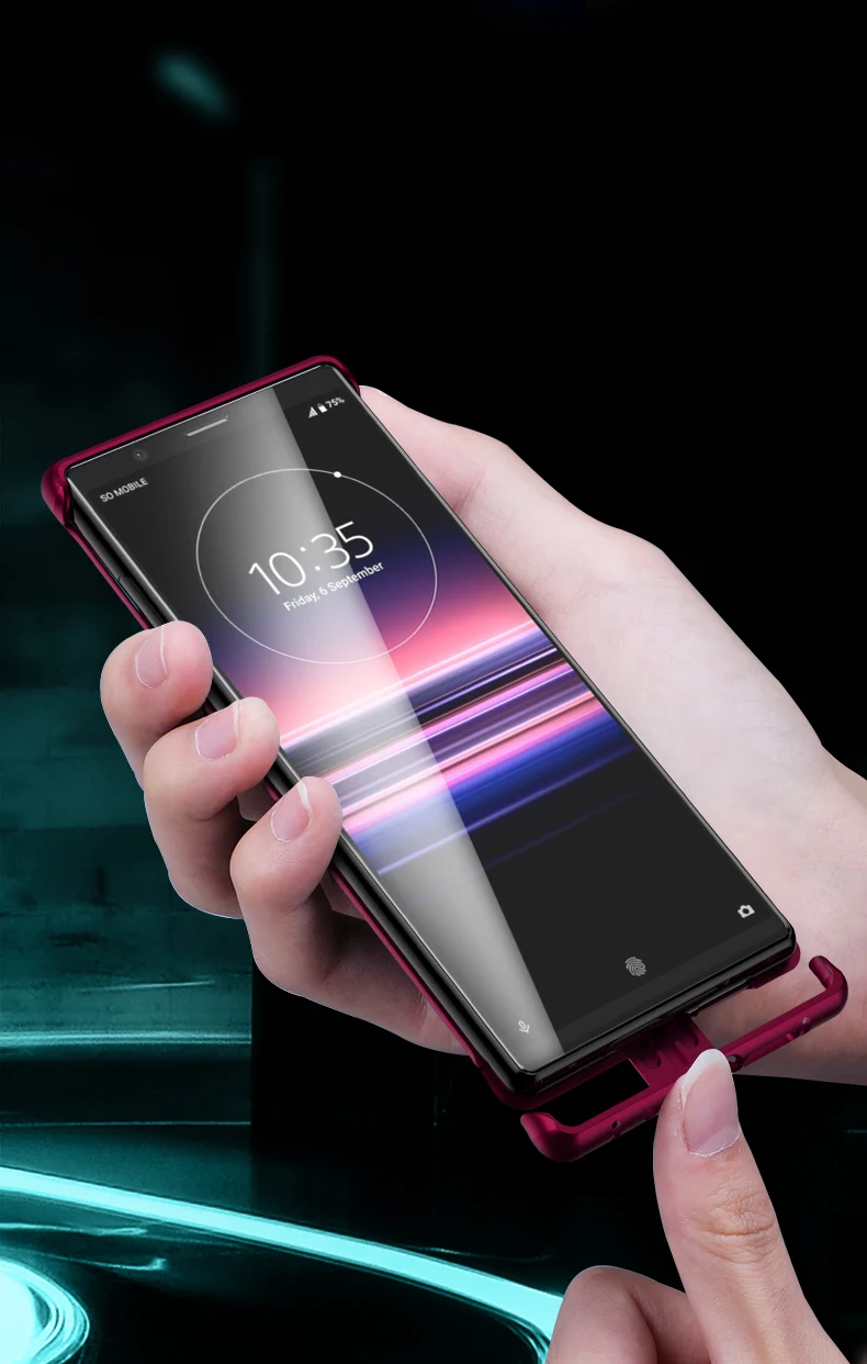 Чехол для sony Xperia 5 противоударный металлический алюминиевый бампер рамка с закаленным стеклом задняя крышка для sony Xperia 5 Чехол