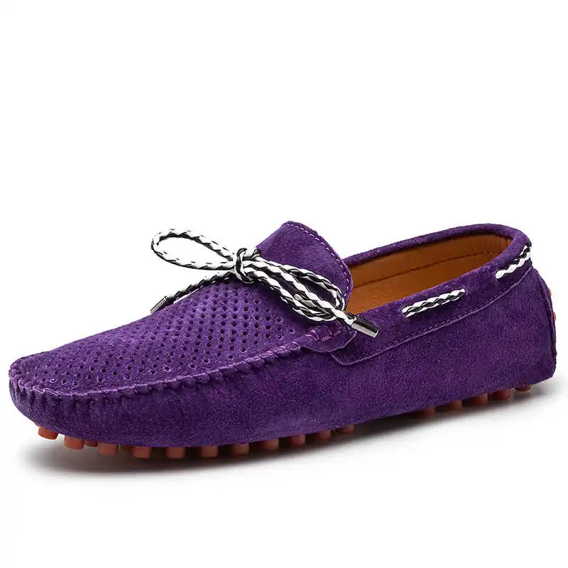 Summer Men Suede Leather Loafers 