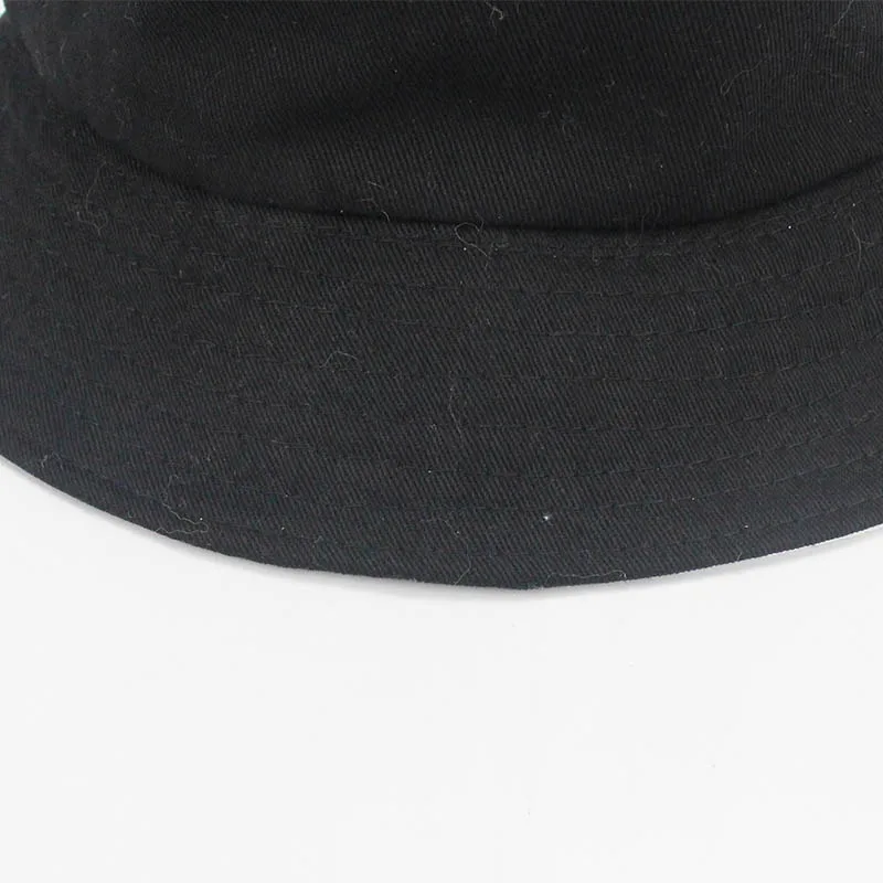 Bucket Hats Women Men Solid Colors Black White Outdoor Bucket Cap Women Hat Unisex Hip Hop Sun Caps Double-sided Fishing Hat