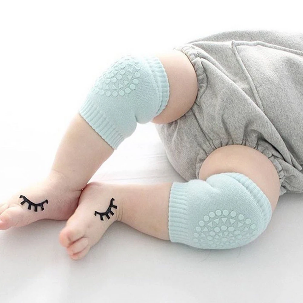 Детские наколенники для новорожденных, противоскользящие Защитные носки для ползания, Детские наколенники для малышей, подарок на 0-12 месяцев