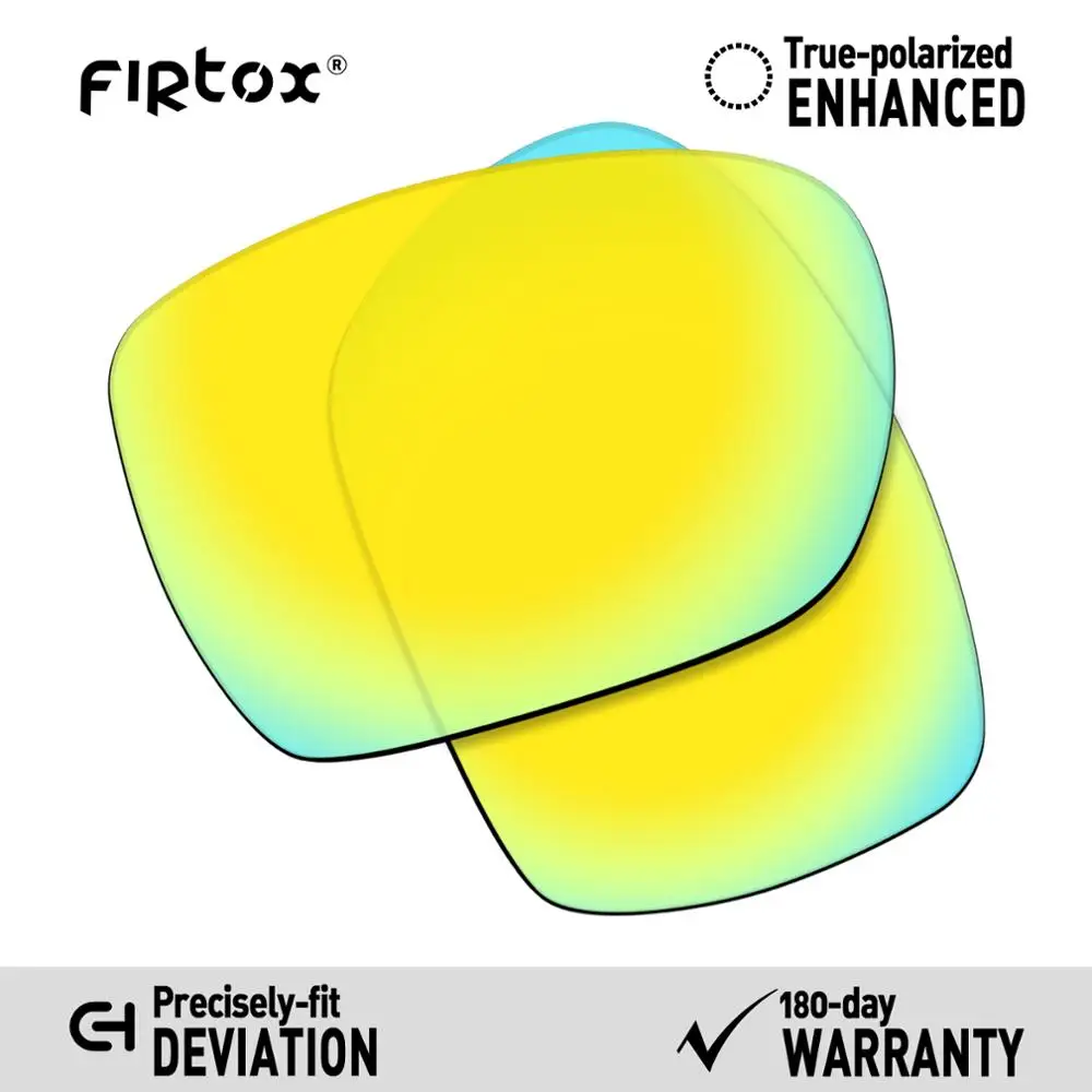 24K Gold Firtox настоящие поляризованные Сменные рассеиватели UV400 для солнцезащитных очков-солнцезащитных очков Оукли OO4061(Только Совместимые линзы)-несколько цветов - Цвет линз: 24K Gold