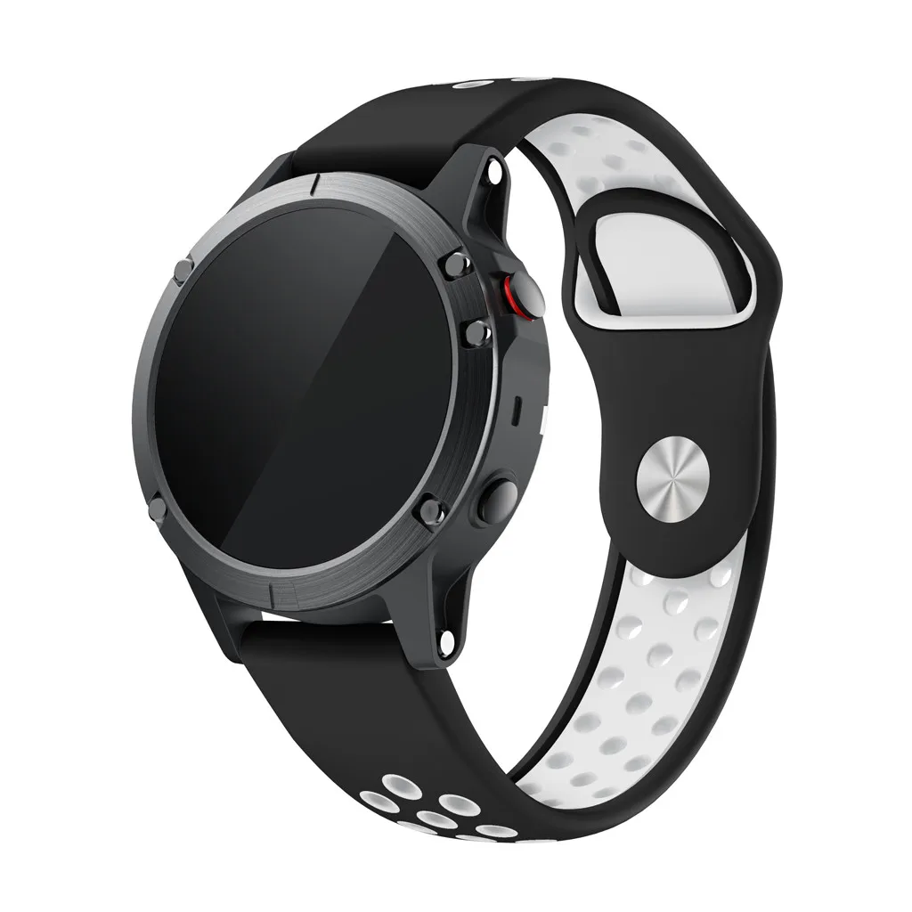 Для Garmin Fenix 5 ремешок Двухцветный силиконовый ремешок для часов быстросъемный ремешок для Garmin Fenix 5 Plus Аксессуары# D8