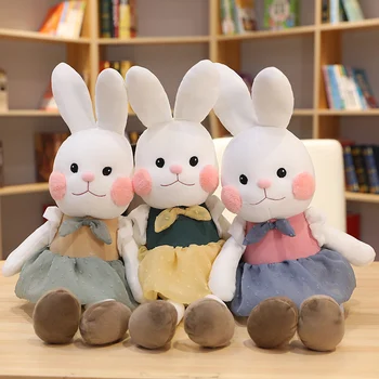 

Hot Sale 45-55cm Lovely Rabbit Stuffed Toys Cute Plush Anime Doll Soft Pillow Doll Baby Kids Appease Toy Gift For Lover Girl