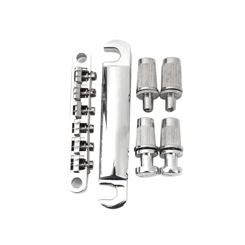 

12 String Tailpiece&Bridge Kit Set For Electric Guitar Silver Color