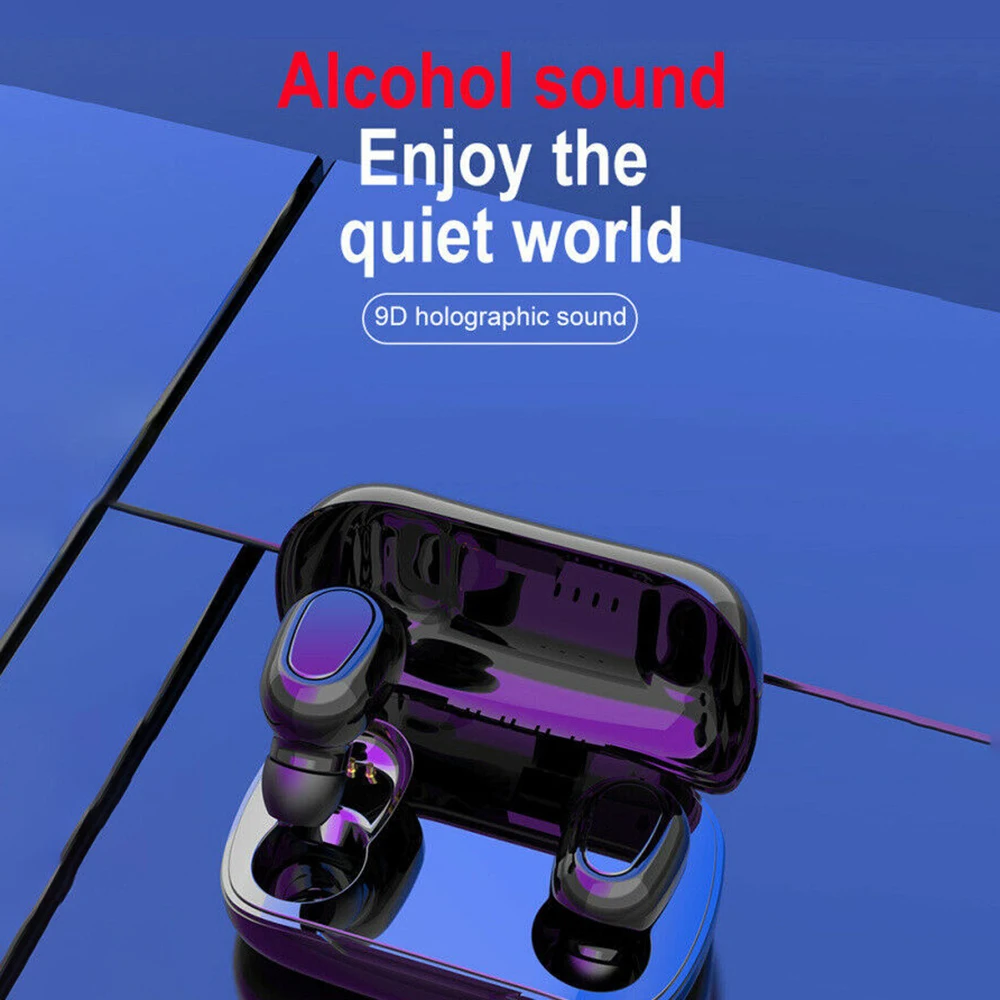 CUGUU Bluetooth 5 0 Headset TWS Wireless Earphones Mini In Ear 3D Stereo Headphones Waterproof Hifi Earbuds With Charging Case
