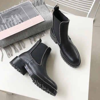 

Shoes Woman 2019 Winter Boots Women Zipper Ankle Boots For Women Fur Boots Shoes Female Boots Winter Women Shoes Black Boots