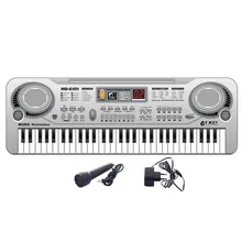 Для детей 61 Ключ музыкальная игрушка электронная клавиатура пианино Обучающие электронные игрушки с микрофоном Детские Музыкальные инструменты подарок