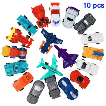 

Kuulee 10pcs/set Transformation Cars Kid Classic Robot Car Toys Action & Toy Figures Education Toy