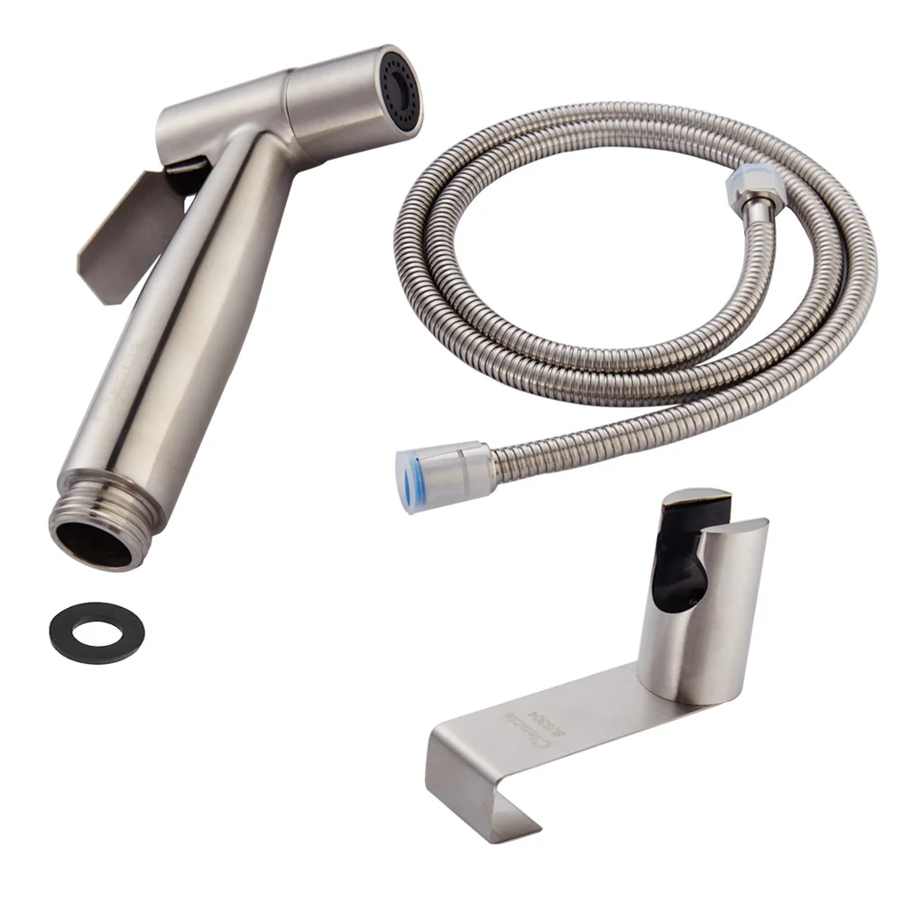 

Handheld Faucet Toilet Bidet Sprayer Set Kit Stainless Steel Hand Bidet Faucet for Toilet Hand Sprayer Shower Head Self Cleaning