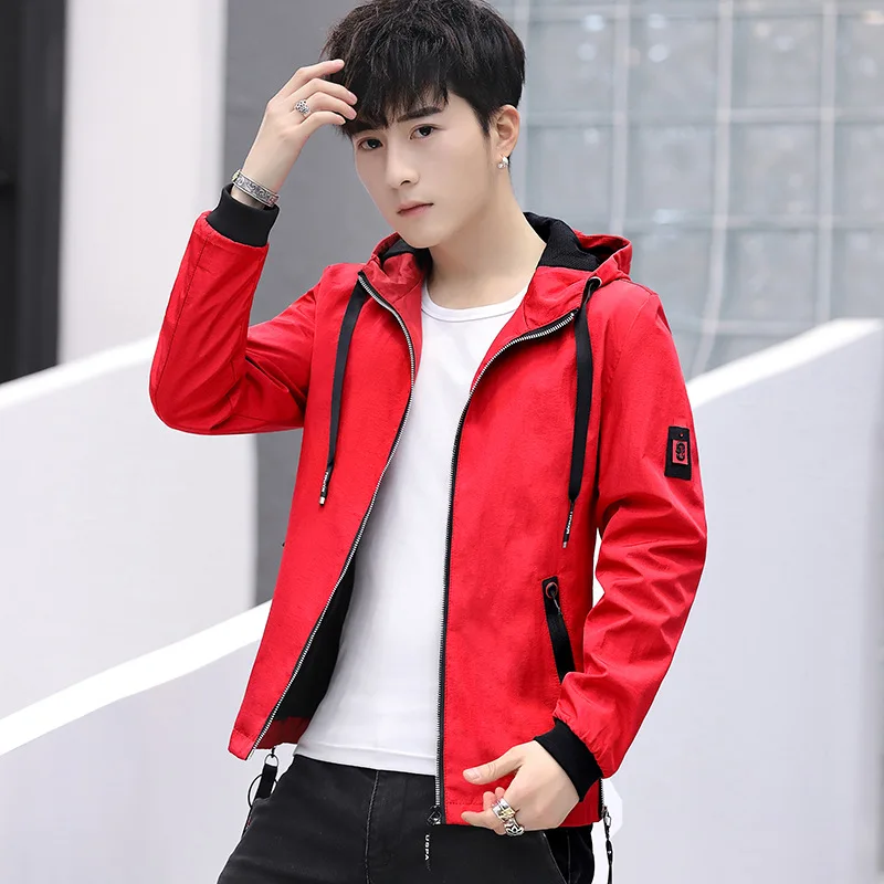 

Letters and bees Embroidery Mens Baseball Sportswear Slim Jackets Spring Autumn Casual Coats Solid Color Male Bomber Jackets