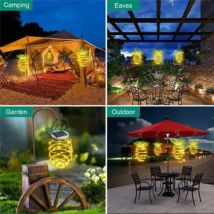 Solar Pineapple Light 5