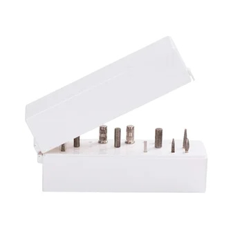 

30 Holes Nail Bit Holder Stand Dustproof Displayer Organizer Nail Art Manicure Box