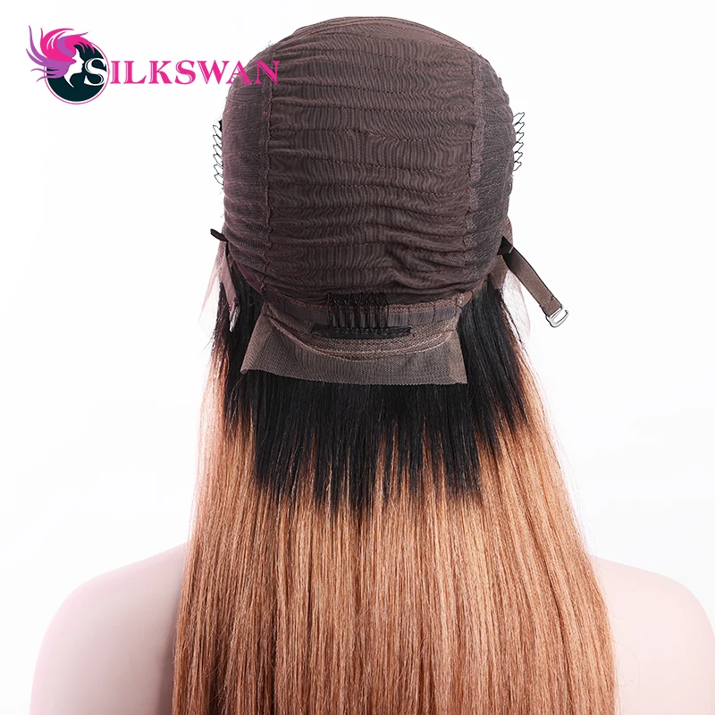 Silkswan бразильские волосы Синтетические волосы на кружеве человеческих волос парики предварительно выщипанные волосы прямые парики с