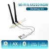 Wi-Fi 6E AX210 (Gig+) Desktop Kit Up to 2.4Gbps Wireless Data Rates with Intel AX210NGW 2.4G/5G 802.11ax Bluetooth 5.2 Wifi Card ► Photo 3/6