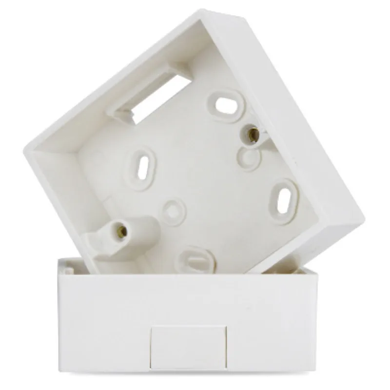 86 Тип настенный переключатель гнездо коробка Монтажная коробка распределительная база коробка ПВХ огнестойкая Нижняя коробка поверхность монтируется на стене