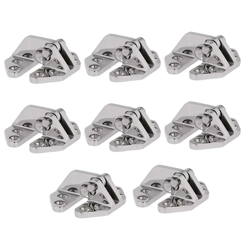 8 Packs 316 Marine Grade Stainless Steel Boat Hatch Hinge W/ Removable Pin