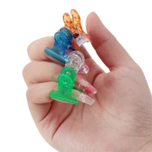 6 pçs/set pinças acrílico de unhas de curva c, pinças para extensão de unhas de gel uv, ferramenta multifuncional