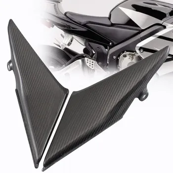 

Black Carbon Fiber Gas Tank Side Cover Panel Cowl Fairing Motorcycle Accessories For Honda CBR 600RR 2003-2004 F5 Models