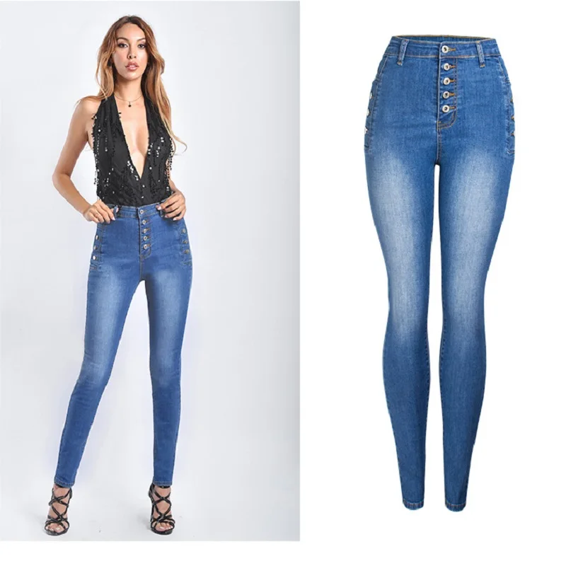 high waist jeans push up