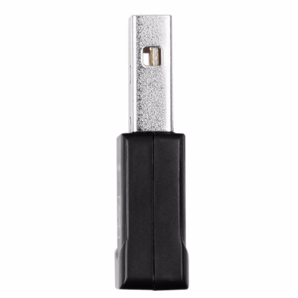2,4 ГГц 5 ГГц беспроводной Wifi адаптер компьютерная сетевая карта AC600Mbps USB WiFi антенный двухчастотный, Компактный ПК WiFi адаптер