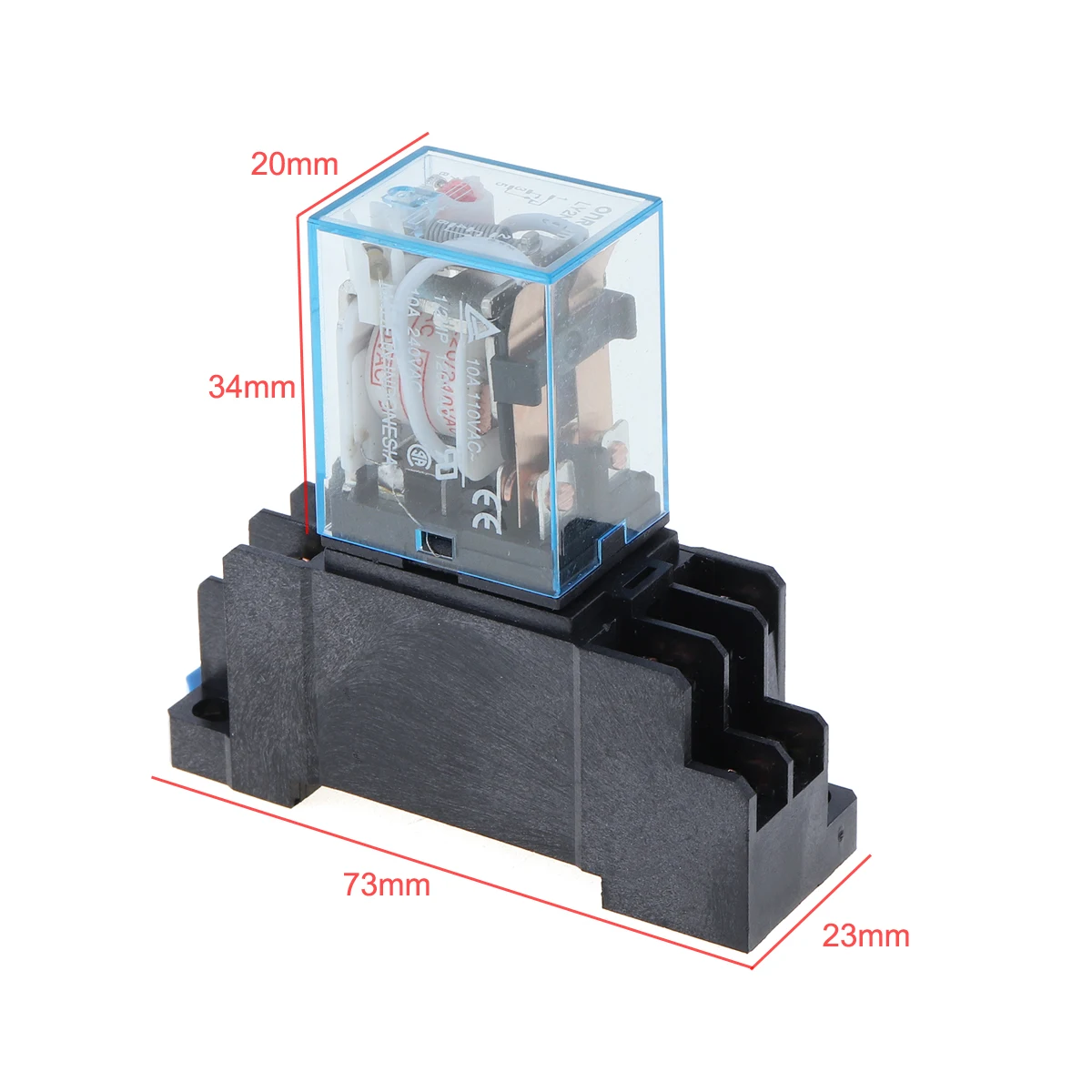 

1Set 220V AC 5A 8PIN Coil Power Relay DPDT LY2NJ LY2N-J With Socket Base SWITCH Relay Car Relays for Car
