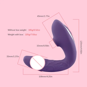 Sucking Vibrator 10 Speeds Clitoris Stimulator Vibrating Dildo for Women G-Spot Vibrator Nipple Masturbators Sex Toys for Women 6