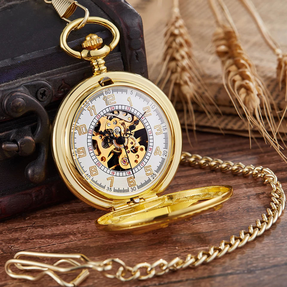 Винтажные полые козьи дизайнерские Механические карманные часы псевдо-антиквариат Ретро ручной обмотки Fob унисекс часы цепь ожерелье кулон reloj