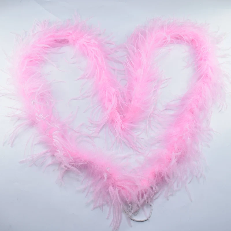 Pink 21 Цвет 2 метра боа Плюм мягкий пушистый боа из страусиных перьев DIY перо для костюма аксессуары танцовщицы вечерние и свадебные - Цвет: Pink