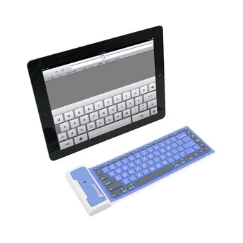 

Folding Universal Portable Bluetooth Wireless Soft Silicone Keyboard Waterproof for Laptops for iPad New Smartphone Keyboard