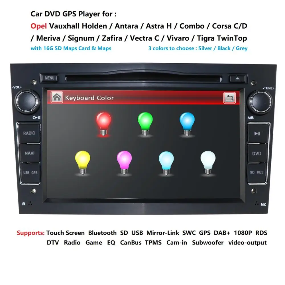 Discount 7 inch 2 din pouces Double Din dans le tableau de bord pour Opel Vauxhall Corsa Vectra Astra GPS Navigation lecteur DVD lien mir 3