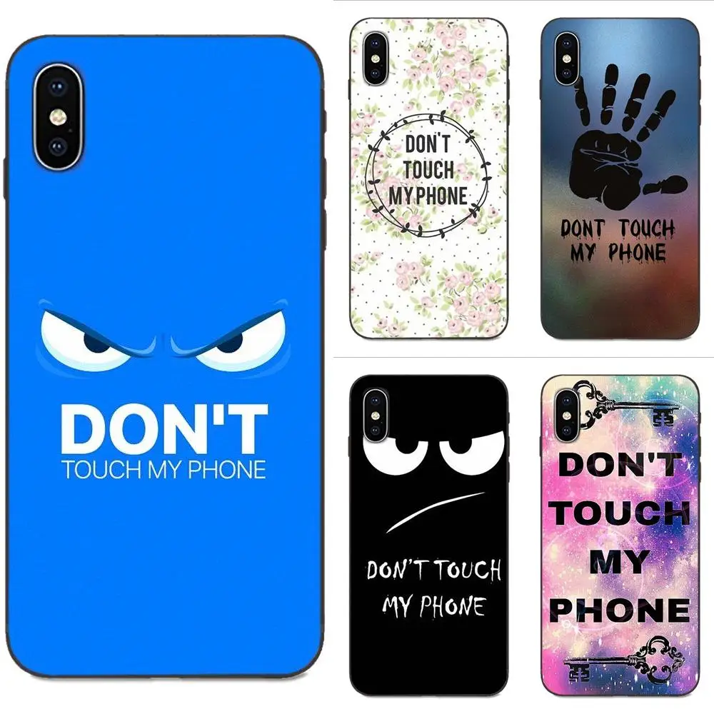 

TPU Mobile Phone Cases For Huawei Honor 5A 6A 6C 7A 7C 7X 8 8A 8C 8X 9 9X 10 10i 20 Lite Pro Don't Touch My Phone Flower Bear