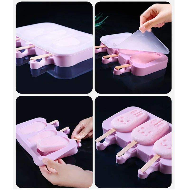 Homemade Ice Cream Mold Cute Ice Tray Household Popsicle Ice Cream Mold -  Temu