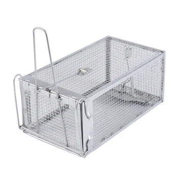 

1pcs Steel Cage Mouse Control Catch Animal Trap RatWith High-sensitivity Pedal Squirrel Mice Garden Rat Cage