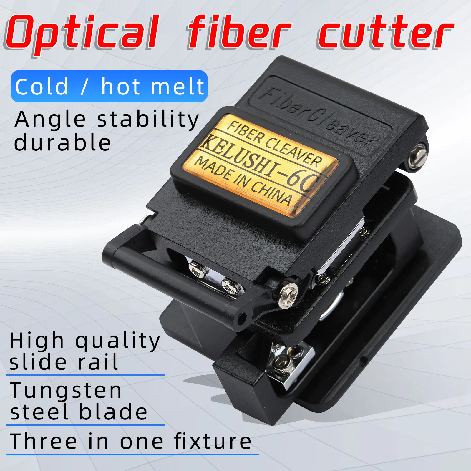 KELUSHI Fiber cleaver 6C нож для резки кабеля FTTH волоконно оптический инструменты резак