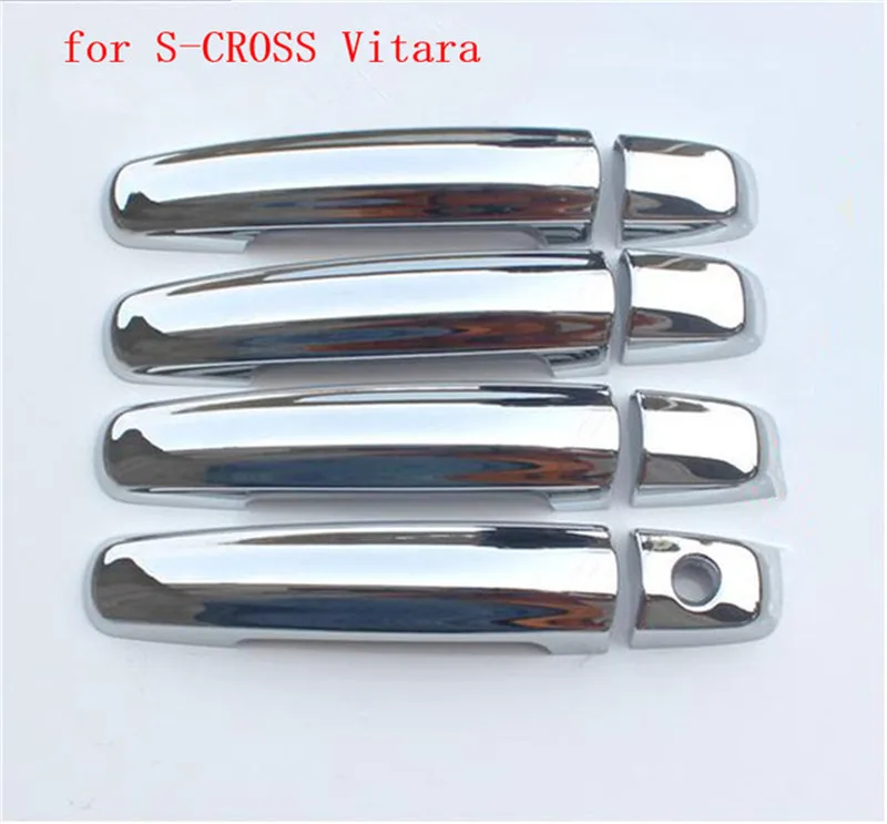 Автомобильный Стайлинг для Suzuki Vitara автомобильные аксессуары ABS хромированные дверные ручки автомобиля чаша крышка отделка дверная ручка отделка