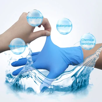 

100 Pcs Disposable Protective Gloves Latex Universal Kitchen/Medical /Work/Rubber/Garden Gloves For Left and Right Hand XA6E