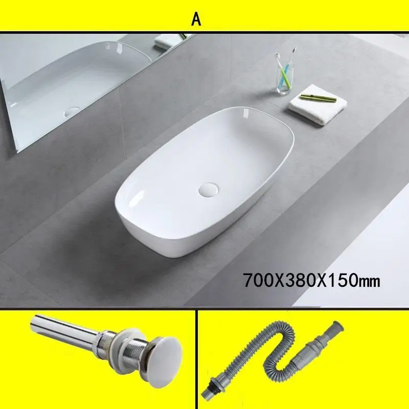 Туалет Salle De Bain Vanity Wasbak Waschbecken Fregadero Wastafel Pia Para Evier Куба Banheiro Ванная комната раковина умывальник раковина - Цвет: Version S