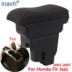 Reposabrazos para Honda Jazz, caja de almacenamiento con reposabrazos, accesorios para coche, 2003, 2007, 2003, 2004, 2005, 2006, 2007, para Honda Jazz 1