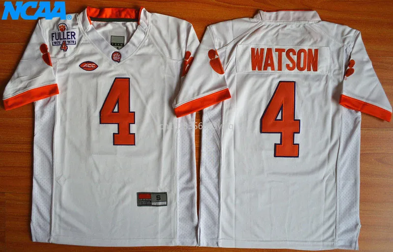 Новое поступление высокое качество Deshaun Watson футболка колледжа спортивные майки#4 Ватсон майки S-XL