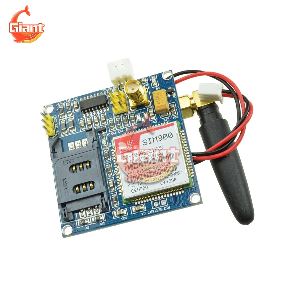Модуль беспроводной передачи данных V4.0 SIM900 модуль с антенной SIM900A GPRS/GSM макетная