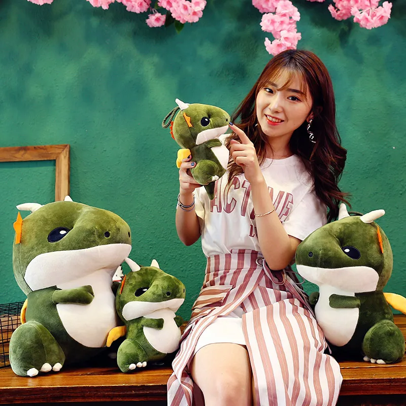 

Zhu Dragon Celebrity Style Pillow Small Dragon Plush Toy Net Red Hot Selling Cartoon T-Rex Crane Machines Doll